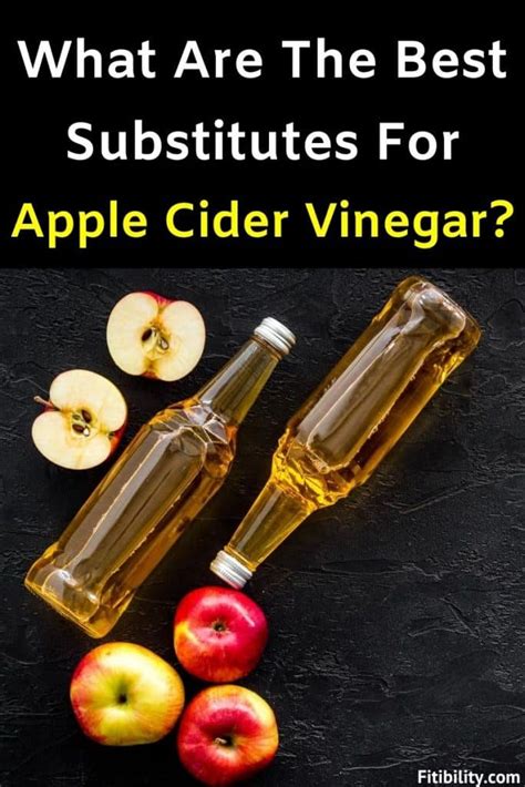 alternatives to apple cider vinegar.